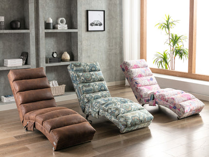 Massage Chaise Lounge Indoor With Remote Control, Ergonomic Electric Massage Lounger