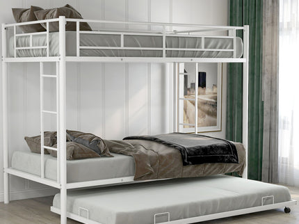 Twin Over Twin Bunk Bed With Trundle