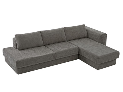 L-Shaped Modular Sofa With Double Layer Cushion