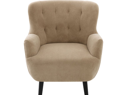 Armchair With Round Arm - Brown