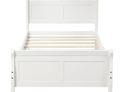 Platform Bed Frame Mattress Foundation Sleigh Bed With Headboard / Footboard / Wood Slat Suppor