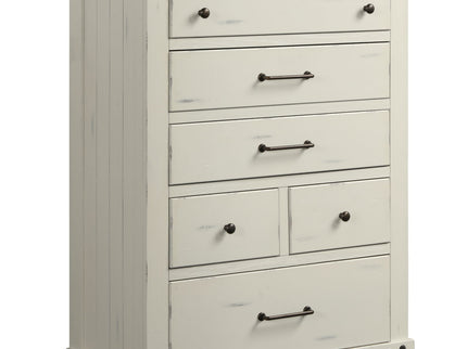 6 Drawer Chest - White
