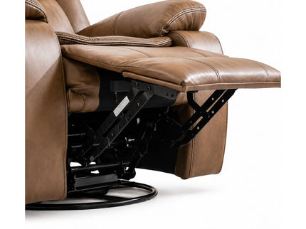 Rocker Recliner Chair With Manual Recline And 360° Swivel Base