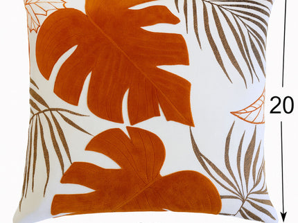 Autumn Vibes Leaf Accent Pillow