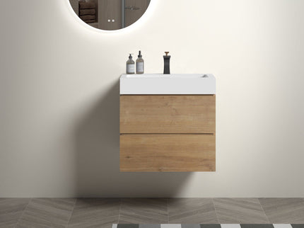 Alice - Bathroom Vanity With Sink, Large Storage Wall Mounted Floating Bathroom Vanity For Modern Bathroom