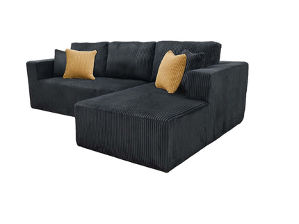 L - Shape Full Compressed Upholstered Sectional