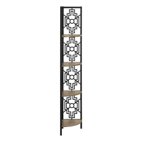 Bookshelf, Bookcase, Etagere, 4 Tier Corner, For Office, Transitional