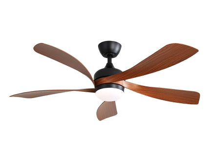 52" Indoor Ceiling Fan With 3 Color Dimmable LED Light Blades, Reversible DC Motor, Remote Control
