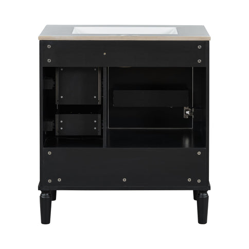 Traditional Bathroom Vanity Set With Soft Close Doors