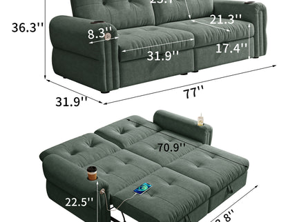 Cloud Like Convertible Sofa Bed With For Living Room