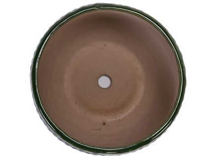 3 Pieces Flowerpot, Planter For Patio, Garden Or Windowsills - Dark Green