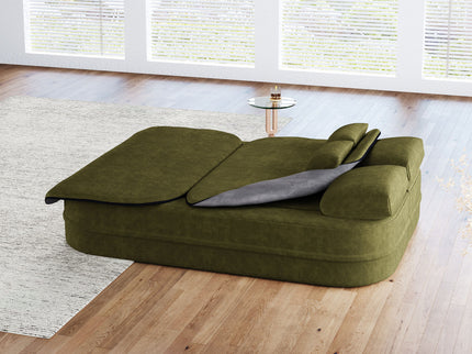 2 In 1 Foldable Sofa Bed With Multi Functional Blanket, Floor Lounge Sofa