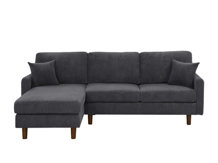 Upholstered Sectional With Toss Pillows