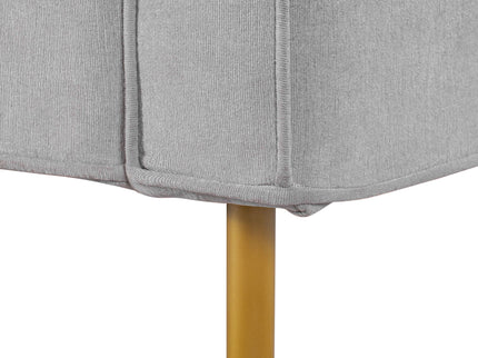 Accent Chair Upholstered Single Sofa With Square Arms, Sewn Pillow Back For Living Room