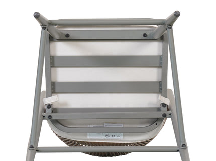 Outdoor 26" Counter Height Metal Frame Counter Stools With Scallop Shaped Backrest & Water Resistant Cushions