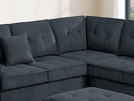 Sectional Set With Corner Wedge Ottoman USB Port