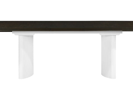 Carene - Dining Table (With Leaf) - Brown / White