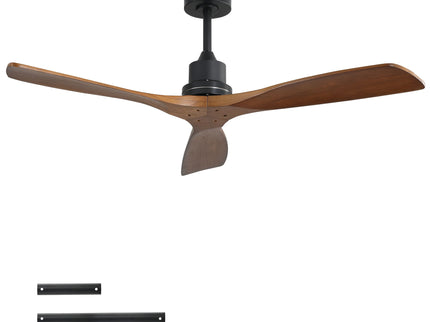 52" Smart DC Ceiling Fan With 3 Blades Reversible Silent Motor