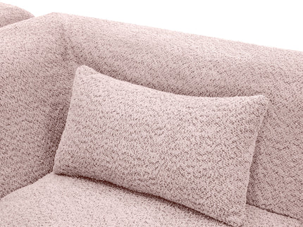 Upholstered Sofa Free Combined Sofa Couch With 2 Chaise Lounge And Five Back Pillows For Living Room