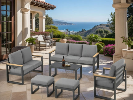 Modern Outdoor Sofa Set With Coffee Table