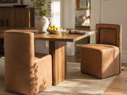 Vintage Upholstered Dining Chairs (Set of 2)