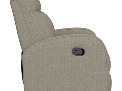 Manual Reclining Loveseat With Dual Seating Support For Living Room