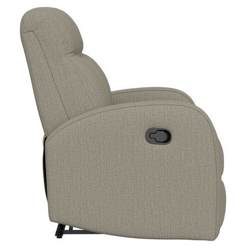 Manual Reclining Loveseat With Dual Seating Support For Living Room