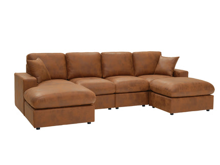 Sectional With 2 Ottomans