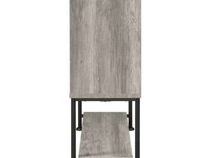 Hovander - Sliding Door Bar Cabinet - Gray