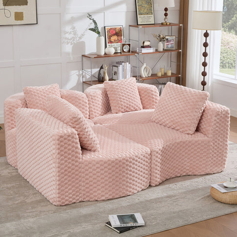 Modular Sectional Sofa With Free Combination Design
