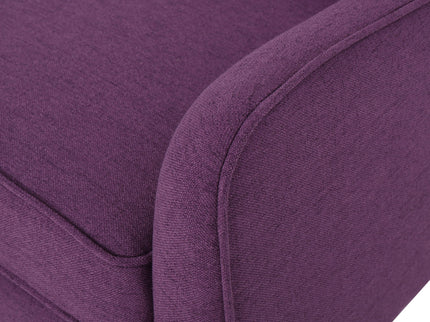 Modern Arm Chair With Tufted Back And Wooden Legs