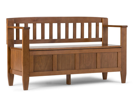 Brooklyn - Entryway Storage Bench - Medium Saddle Brown