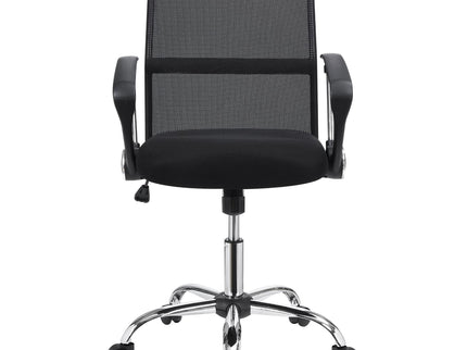 Swivel Office Chair With Base Adjustable Height - Black