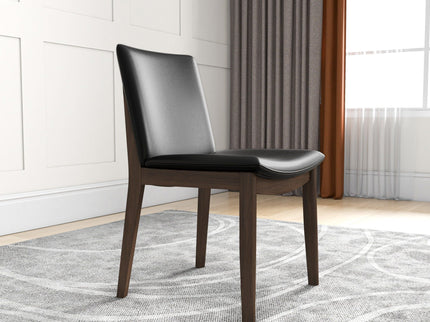 Laura - Mid-Century Modern Solid Wood Dining Chair (Set of 2)
