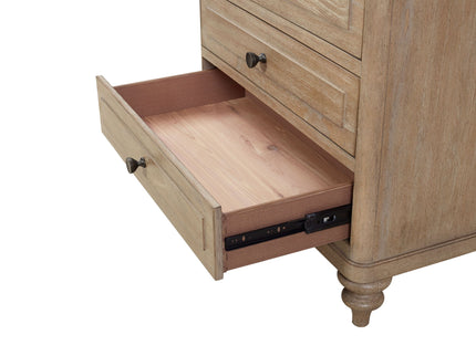 Panel Bedroom Set With 3 Drawer Nightstand, Casual Dresser, Cane Mirror, 3 Drawer Cane Front Chest And Bench