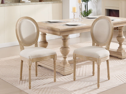 Upholstered With Round Back Dining Chairs (Set of 2)