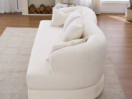 Foldable Sofa Bed, Boneless Couch Convertible Sleeper With 4 Pillows