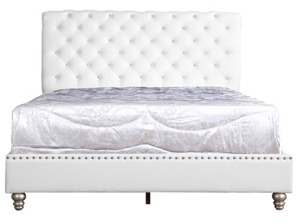 Elegant Transitional Upholstered Bed