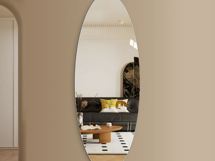 Modern Oval Full Length Wall Mirror
