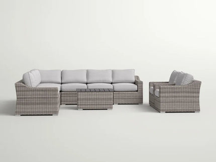 Stylish Sofa Seating Group With Cushions Perfect For Outdoor Gatherings
