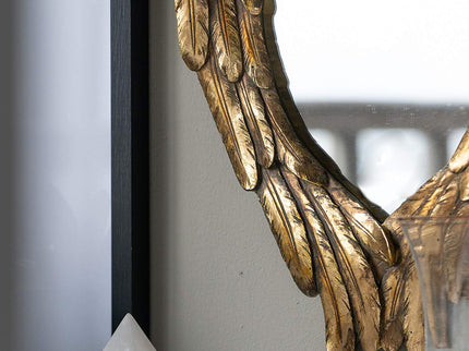 Wing Accent Mirror, Wall Mirror For Living Room - Gold