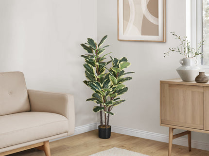 47" Tall, Artificial Plant, Oak Tree, Indoor, Faux, Fake, Floor, Greenery, Potted, Real Touch, Decorative - Green / Black