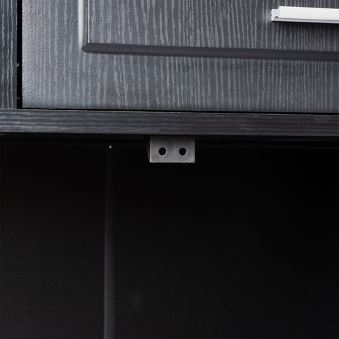 Fluted Sideboard Buffet Cabinet With 4 Doors And 3 Drawers