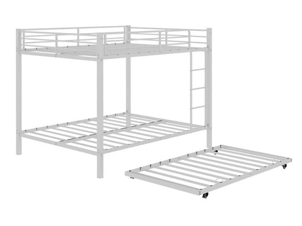 Bunk Bed For Kids, Convertible Frame With Ladders & Guardrail