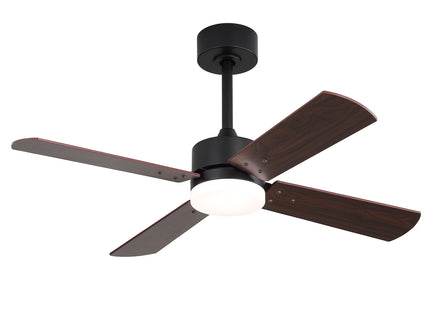 42" Ceiling Fan With Light And Memory Function, DC Reversible Motor, 4 Blades