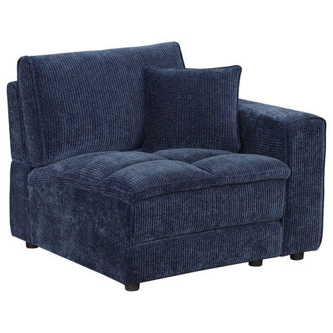 Azure - 5 Piece Upholstered Modular Sectional Sofa - Blue