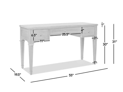Dauphin - 3 Drawer Executive Desk