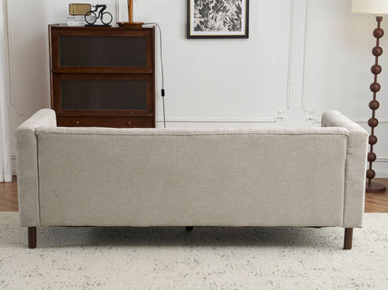 Upholstered Sofa Modern 3 Seater Sofa Couch With Tufted Design For Living Room