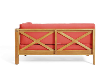 Brava - X Back Corner Bench With Coffee Table