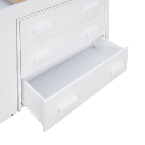 Loft Bed With Cabinet And Shelf